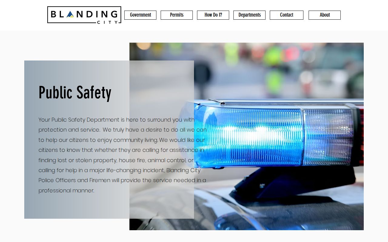 Blanding criminal records information from the Blanding Police and Fire page